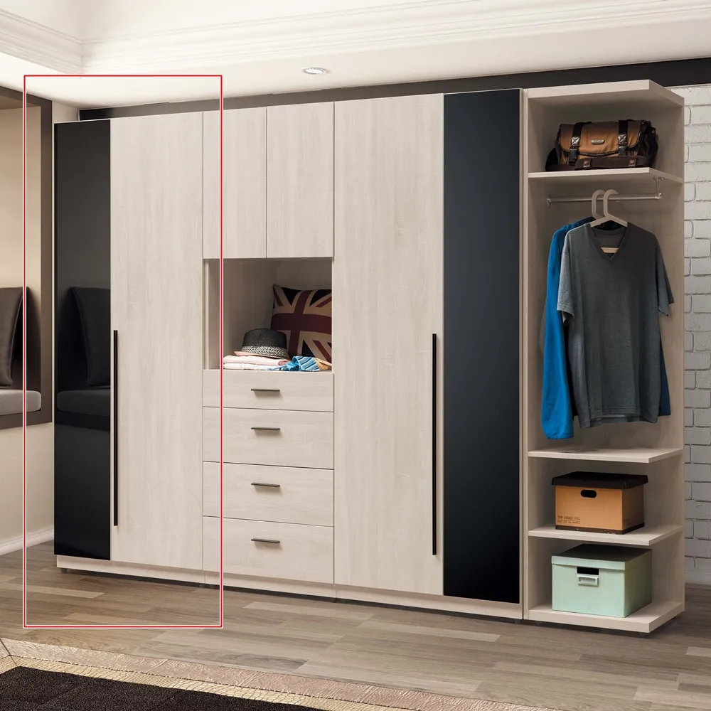 AS雅司-襄民1.5尺開放衣櫥-46*46*197cm-只有紅框部分 歷史價格詳細信息