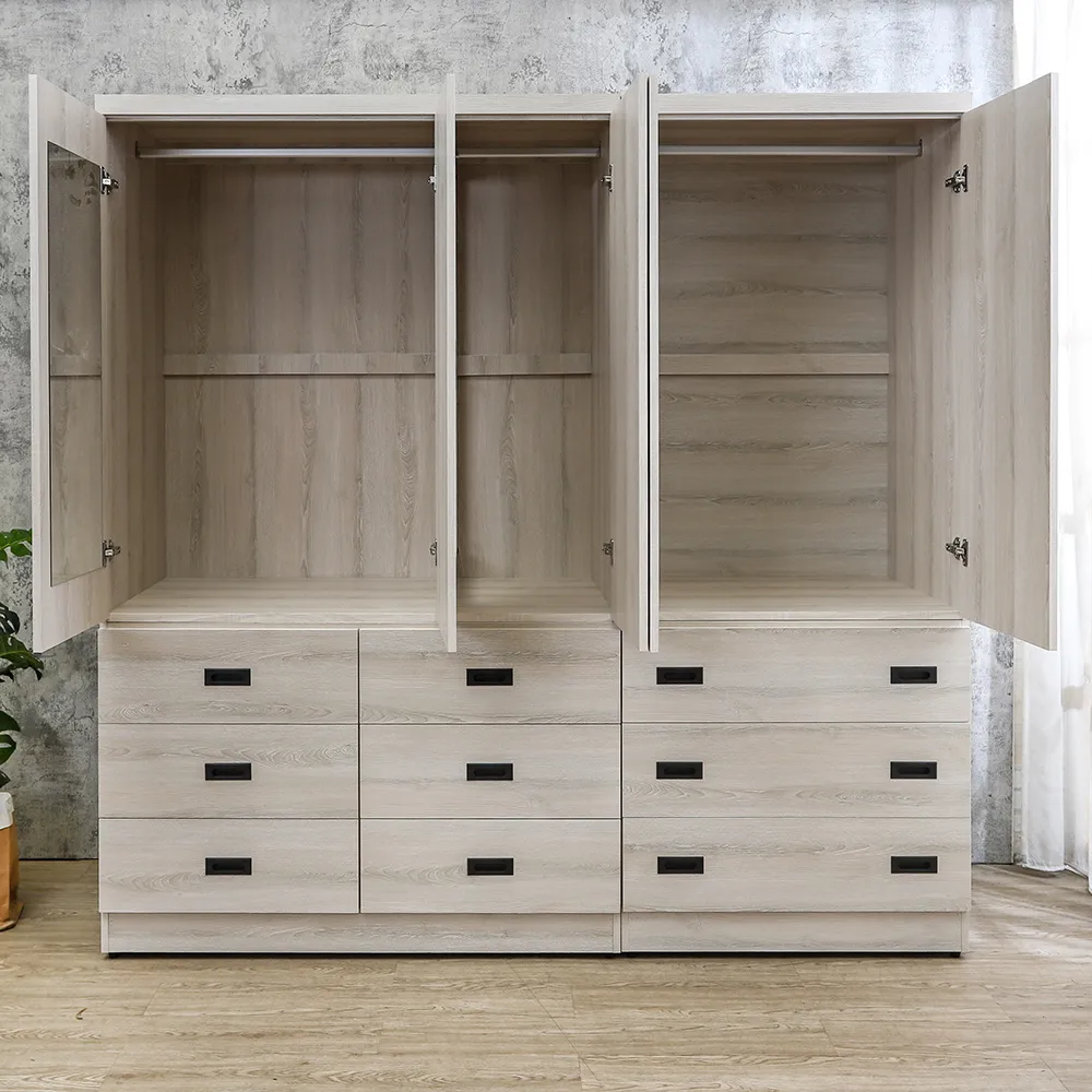 Boden-帕尼克6.7尺大容量收納衣櫃組合(內附穿衣鏡) 歷史價格詳細信息