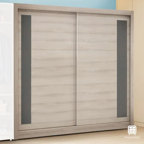 Hampton埃理克白橡木7尺推門衣櫥 歷史價格詳細信息