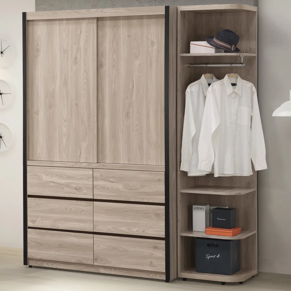 Homelike 凱瑟5.5尺六抽衣櫃-含組裝 歷史價格詳細信息