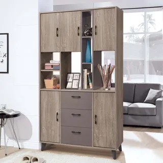 Bernice-亞瑟3.7尺工業風屏風高鞋櫃/玄關收納櫃/展示置物櫃/雙面造型隔間櫃 歷史價格詳細信息