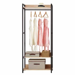 Bernice-妮娜8尺開放式組合衣櫃(雙吊+單桿+多層收納) 歷史價格詳細信息