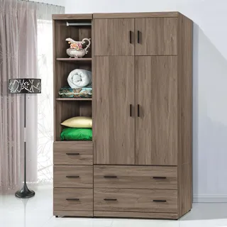 Boden-森恩2.7尺工業風四門二抽衣櫃(淺橡色) 歷史價格詳細信息