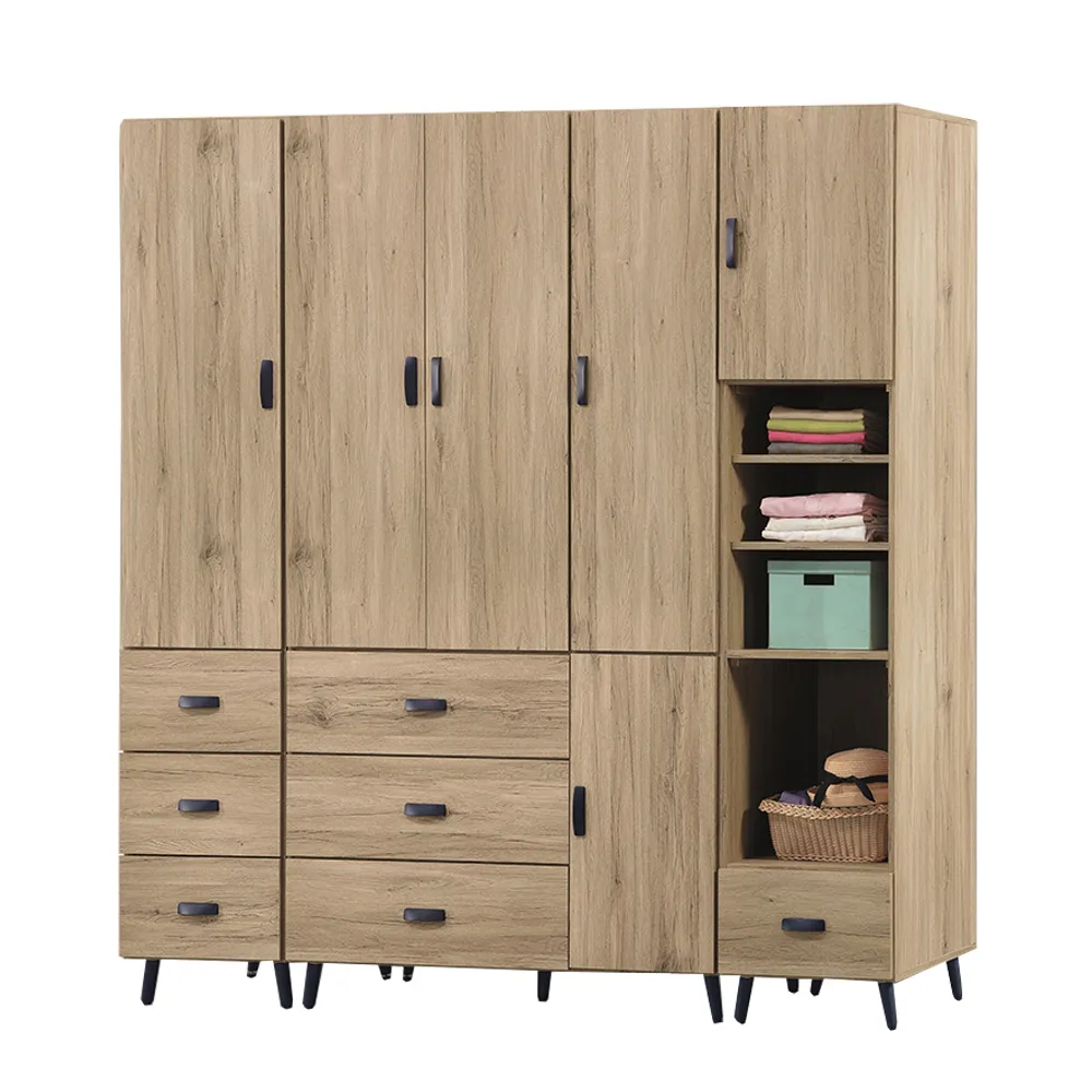 Boden-圖斯7尺多功能收納衣櫃組合(單門三抽+四門三抽+單門單抽) 歷史價格詳細信息