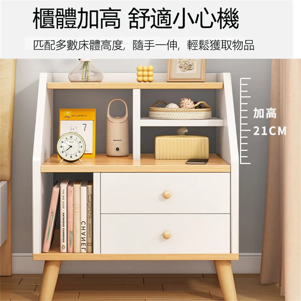 床頭櫃 櫃子 床邊櫃  KI9S簡約床頭柜田園實木收納柜柜歐式斗柜簡易地柜迷你現代  露天市集  全台最大的網路購物市集 歷史價格詳細信息