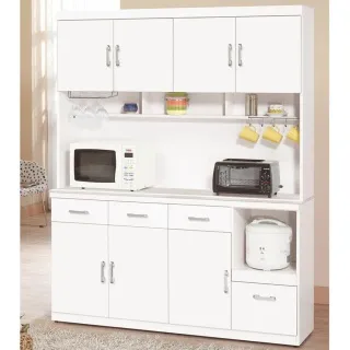 祖迪白色5.3尺石面碗碟櫃(上+下) 歷史價格詳細信息