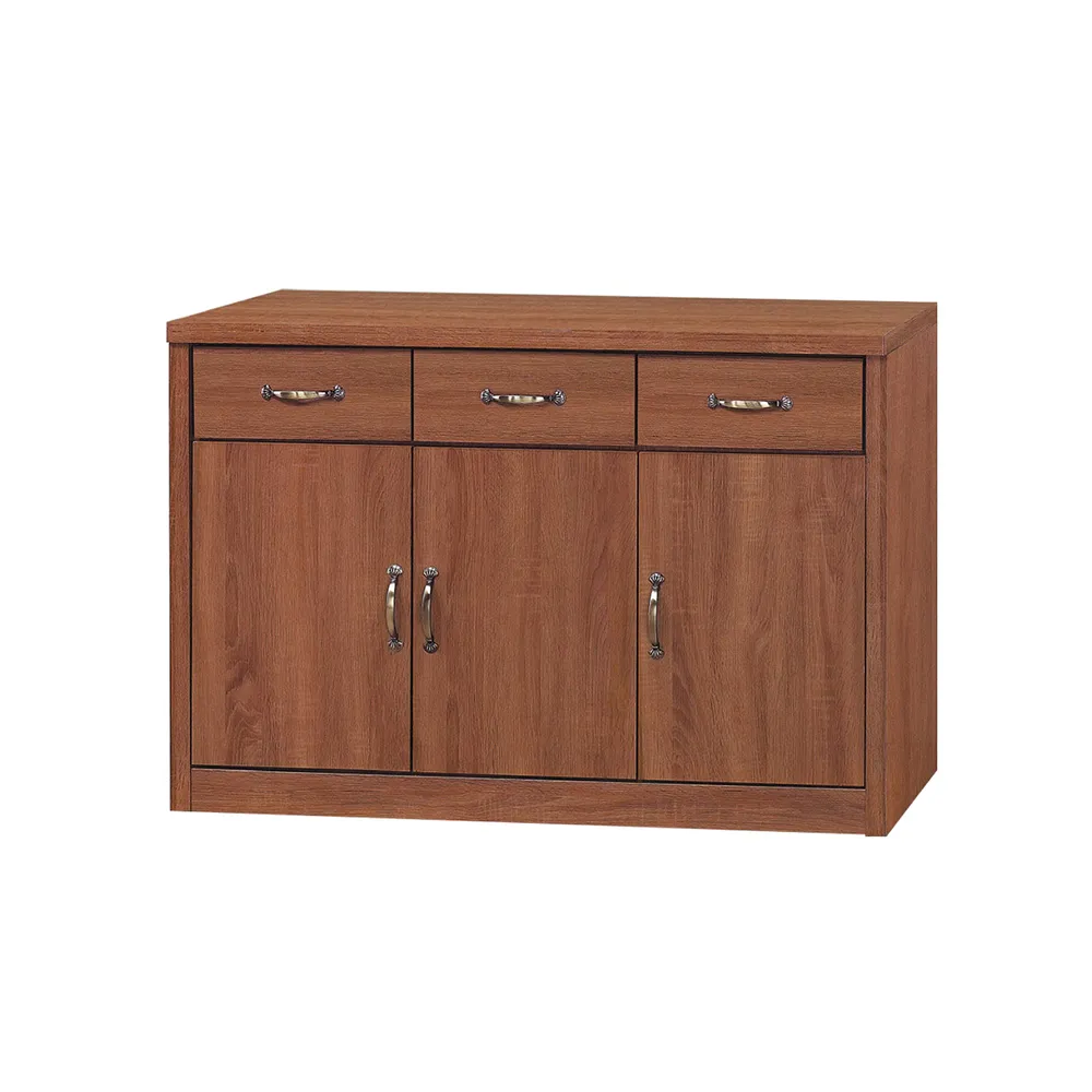 Boden-雷倫4尺工業風黑色石面收納高餐櫃/碗盤櫃/電器櫃(上座+下座) 歷史價格詳細信息