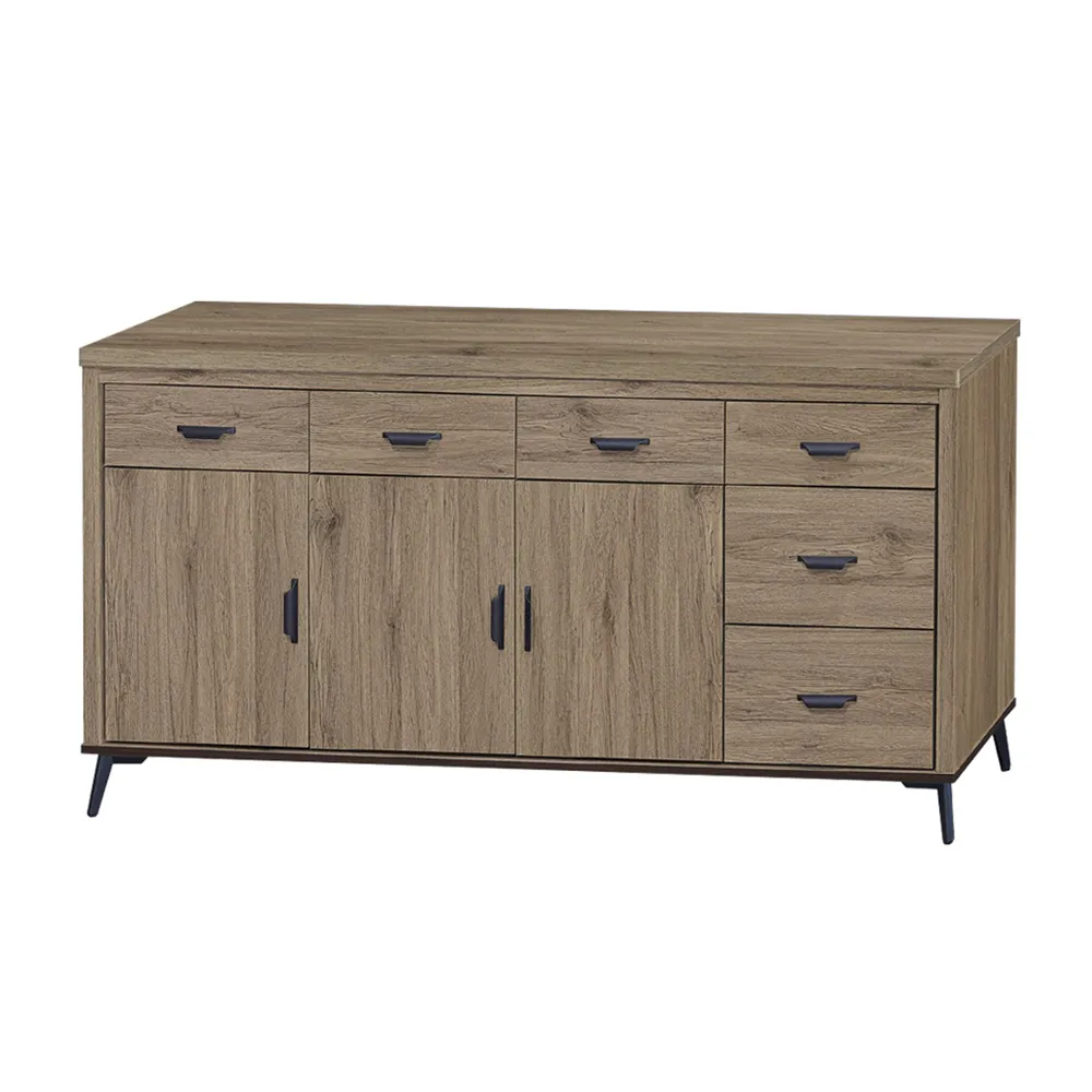 Boden-瓦登6尺工業風灰橡色收納高餐櫃/碗盤櫃/電器櫃(上座+下座) 歷史價格詳細信息