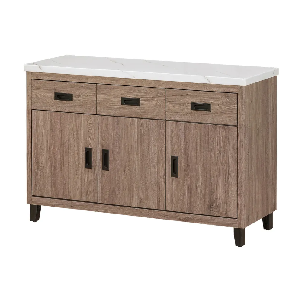 Homelike 艾瑪5.3尺石紋餐櫃-免組裝 歷史價格詳細信息