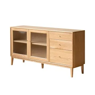 源氏木語橡木原木色玻璃滑門1.5M四格電視櫃 Y162N01 歷史價格詳細信息