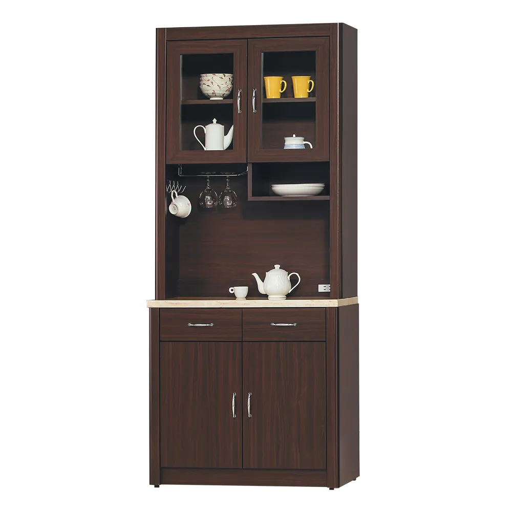 Bernice-凱爾2.7尺一門二抽低展示櫃/收納置物櫃 歷史價格詳細信息