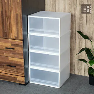 聯府透白單抽屜收納箱20L(4入)整理箱71 歷史價格詳細信息