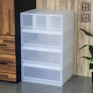 聯府抽屜整理箱32L(4入)收納箱5101 歷史價格詳細信息