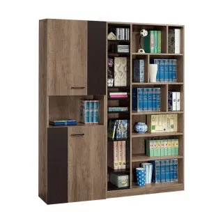 奧蘿拉雙色開放書櫃+側桌(寬90x深30x高182cm) 歷史價格詳細信息