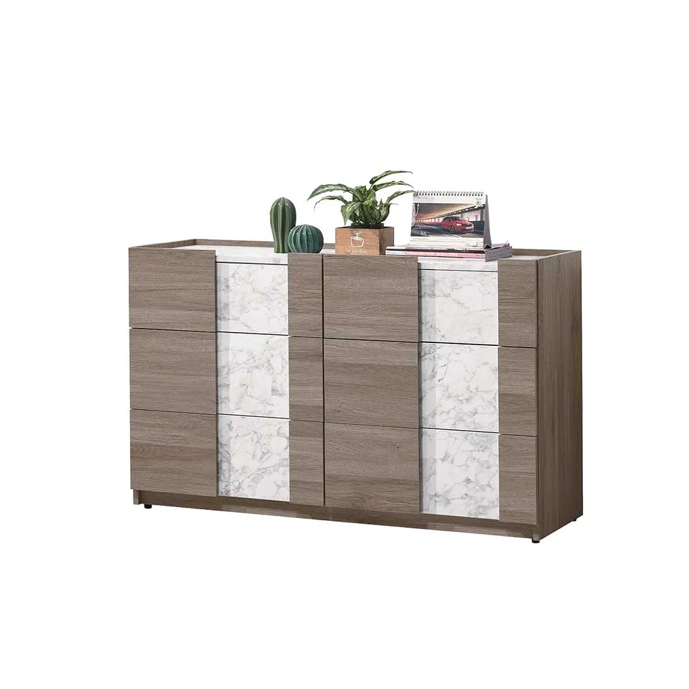 Bernice-杰恩4尺二門五抽收納餐櫃/碗盤櫃/置物矮櫃(下座) 歷史價格詳細信息