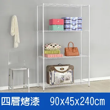 (鐵架王) 90*45*240六層烤漆層架-黑色 歷史價格詳細信息