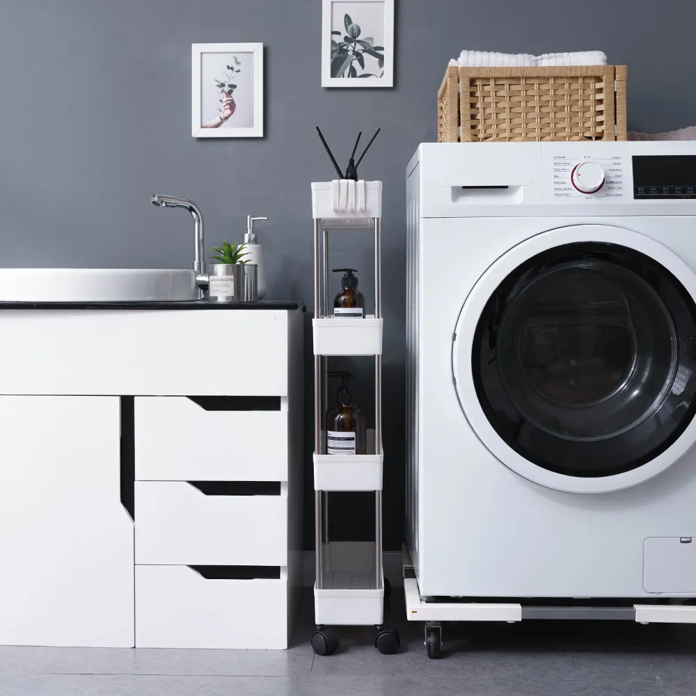 樂嫚妮 萬用三層隙縫收納推車/置物車-附輪/掛勾-(寬款) 歷史價格詳細信息