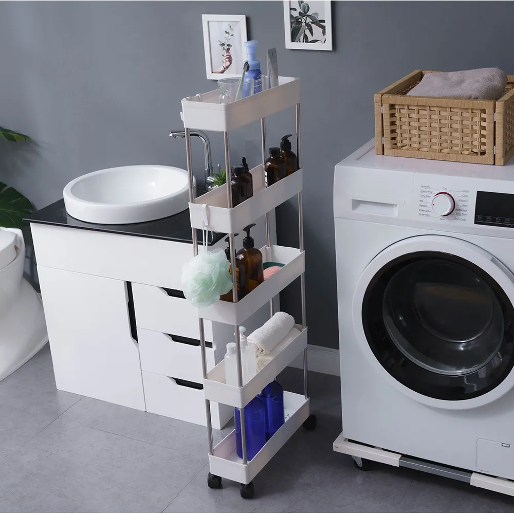 樂嫚妮 萬用三層隙縫收納推車/置物車-附輪/掛勾-(寬款) 歷史價格詳細信息