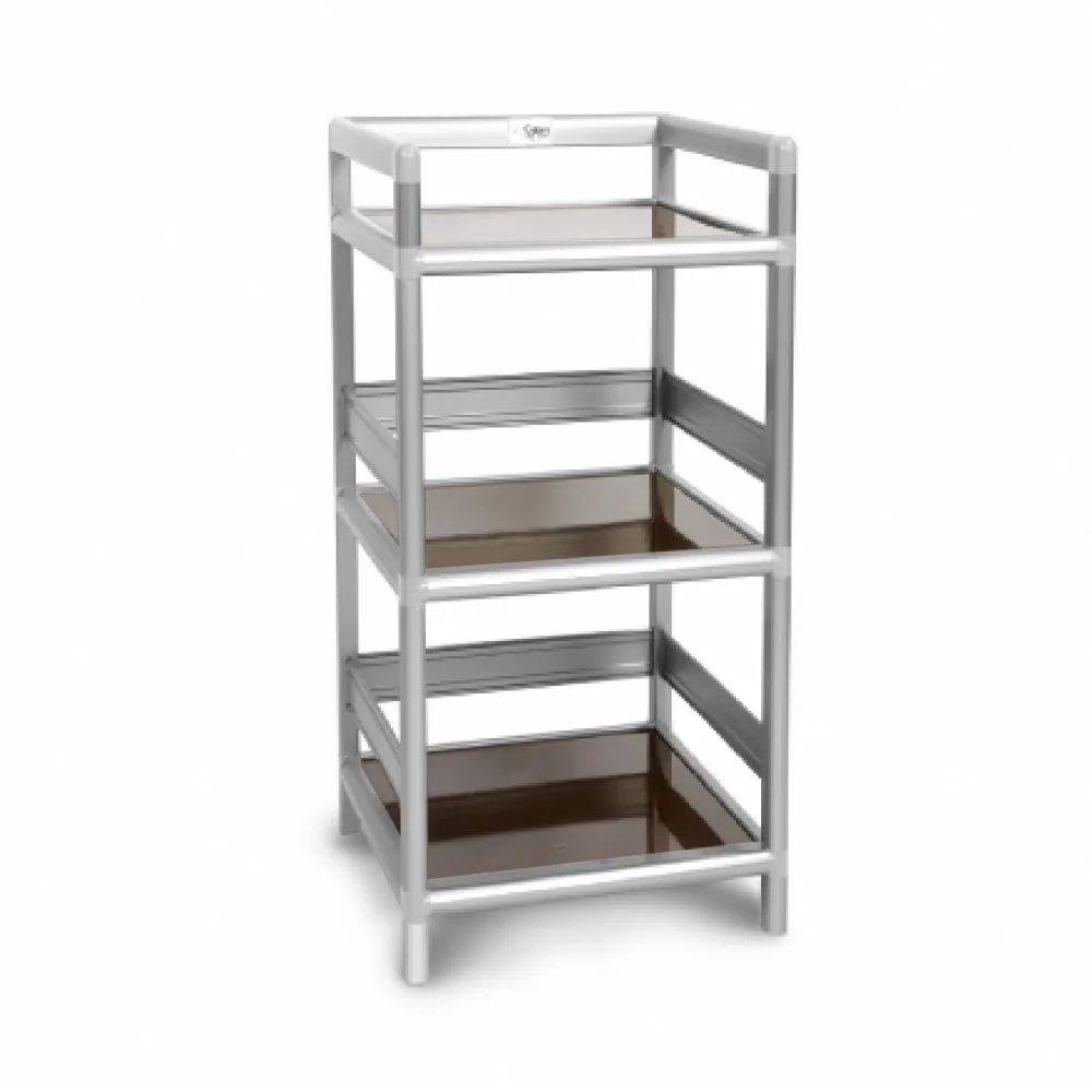 Cabini小飛象-黑桃木1.2尺鋁合金三門收納櫃40.1x41.1x115.3cm 歷史價格詳細信息