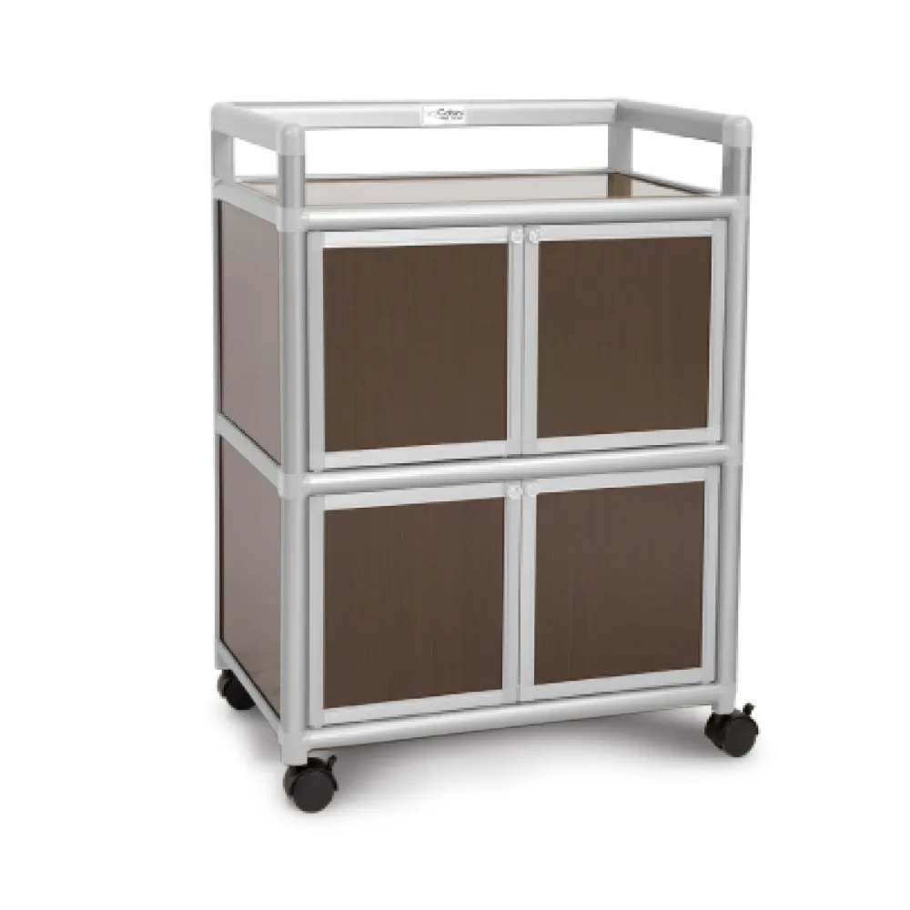 Cabini小飛象-黑桃木1.2尺鋁合金三門收納櫃40.1x41.1x115.3cm 歷史價格詳細信息