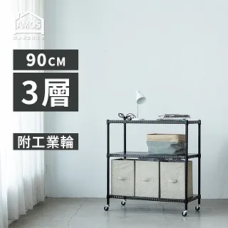 【Amos】超穩耐重鐵力士91x46x90cm圓型沖孔網三層置物架/收納層架+2組圍欄擋板 歷史價格詳細信息