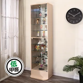 BuyJM 鏡面背板強化玻璃180cm淺橡木色低甲醛展示櫃/公仔櫃/書櫃/收納櫃/玻璃櫃/GK/BO034-1WO 歷史價格詳細信息