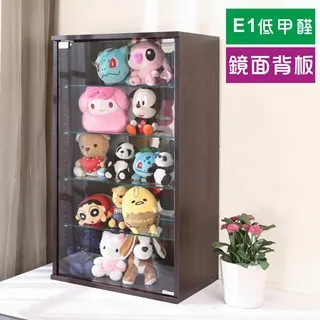 BuyJM 鏡面背板強化玻璃180cm淺橡木色低甲醛展示櫃/公仔櫃/書櫃/收納櫃/玻璃櫃/GK/BO034-1WO 歷史價格詳細信息