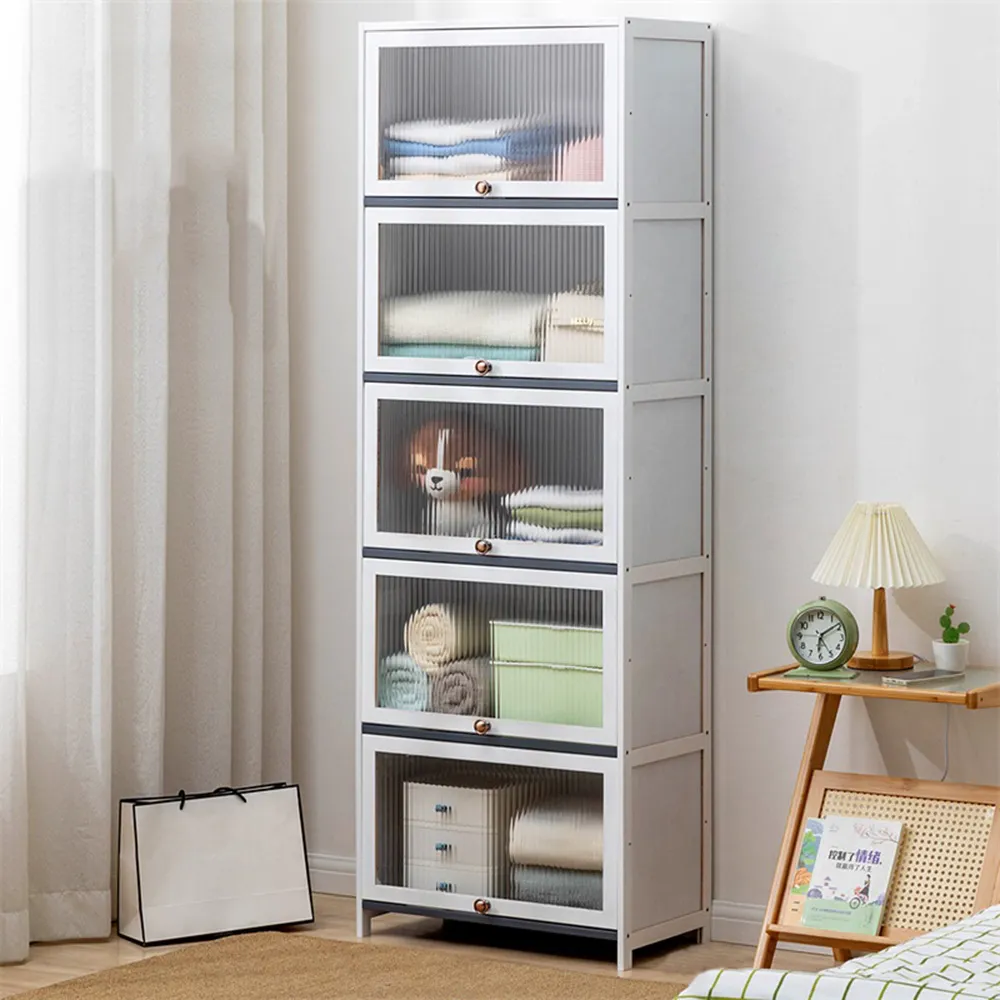 【HappyLife】簡約亮白楠竹製餐櫥置物櫃/五層60cm (Y10670) 歷史價格詳細信息