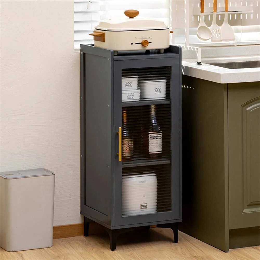 【HappyLife】沉穩深灰楠竹製餐櫥置物櫃/四層80cm (Y10623) 歷史價格詳細信息