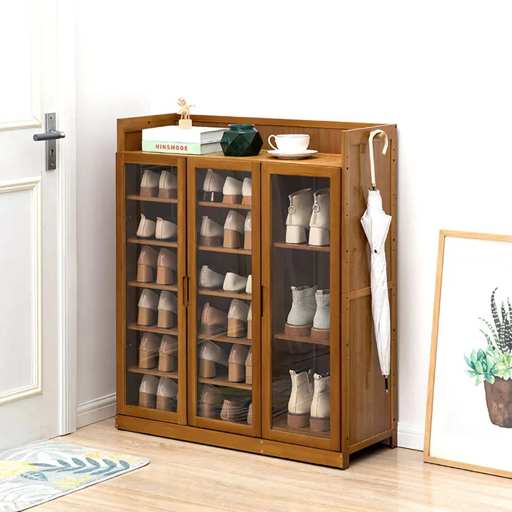 【HappyLife】楠竹製三門六層鞋櫃/寬88公分/單抽 (YV9925) 歷史價格詳細信息