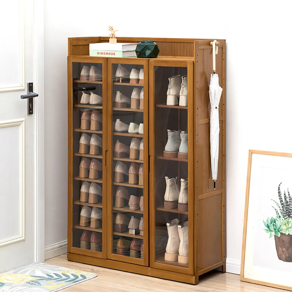 【HappyLife】楠竹製三門六層鞋櫃/寬88公分/單抽 (YV9925) 歷史價格詳細信息