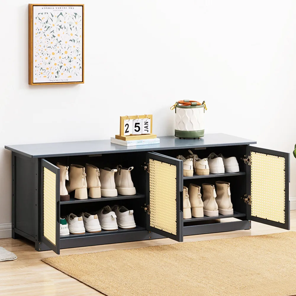 【HappyLife】楠竹製網紋三門電視櫃/160CM (Y10793) 歷史價格詳細信息