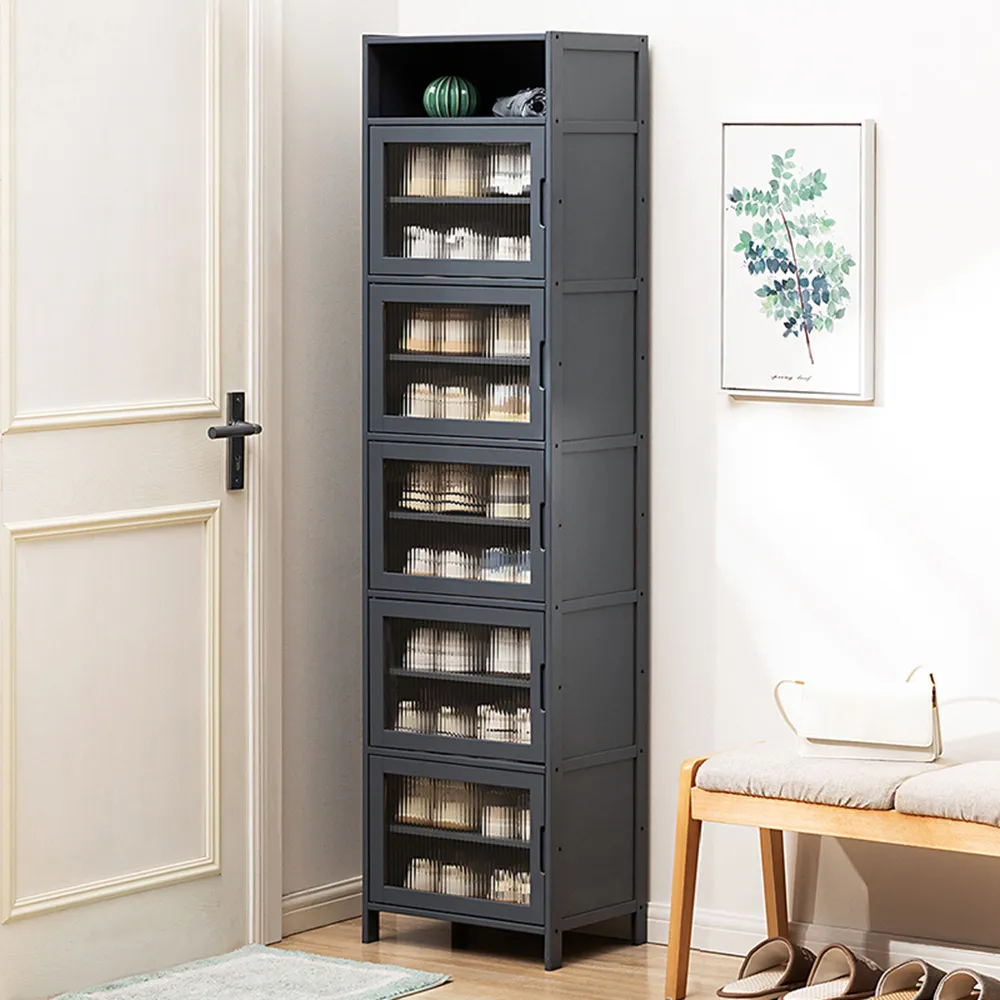 【HappyLife】楠竹拉門鞋櫃 長虹櫃門 六層40公分 Y10934 歷史價格詳細信息