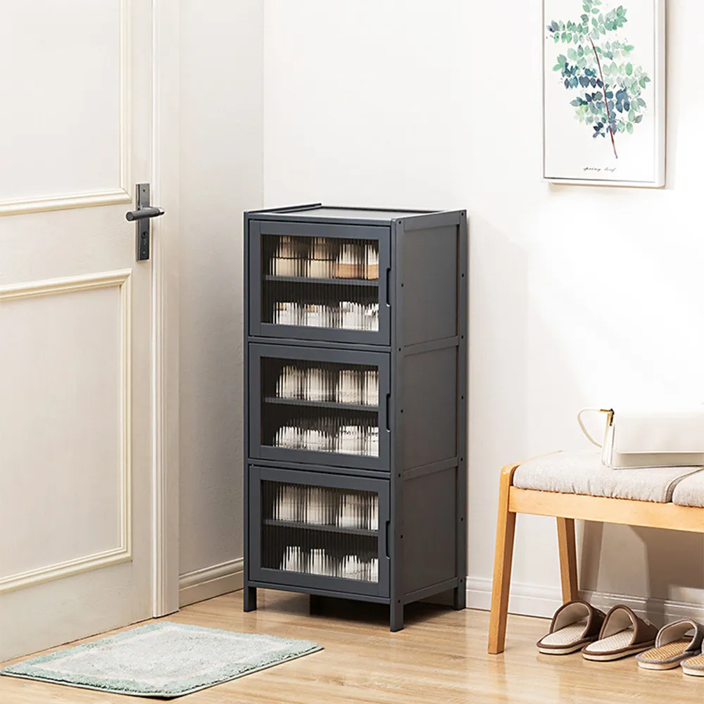 【HappyLife】楠竹拉門鞋櫃 長虹櫃門 六層40公分 Y10934 歷史價格詳細信息