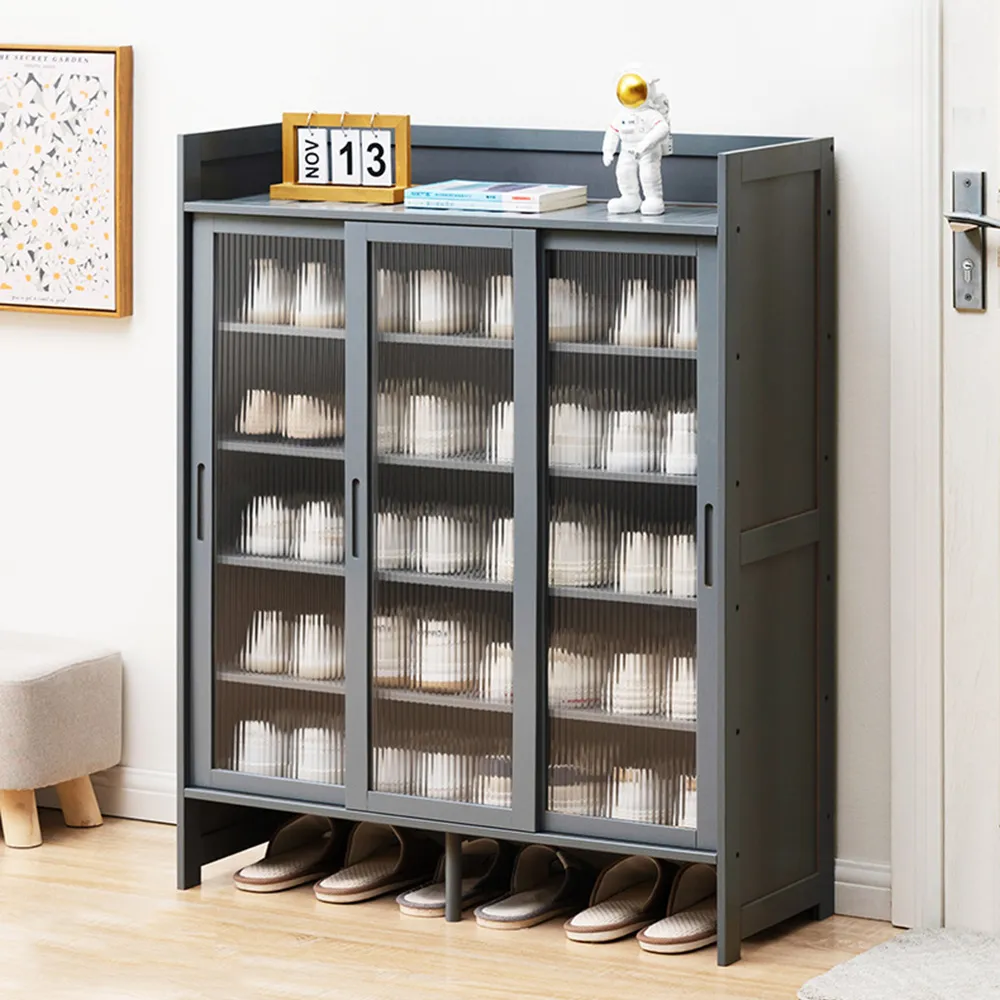 【HappyLife】楠竹拉門鞋櫃 長虹櫃門 六層40公分 Y10934 歷史價格詳細信息