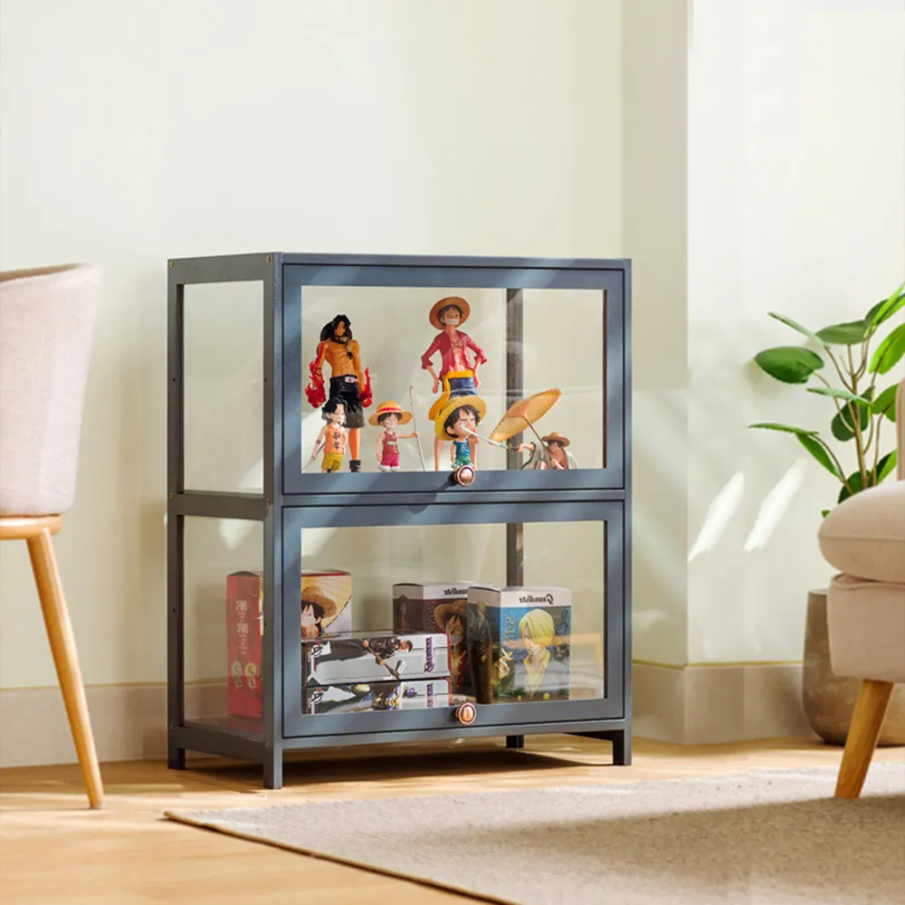 【HappyLife】簡約全透楠竹製置物櫃/二層80cm (Y10663) 歷史價格詳細信息