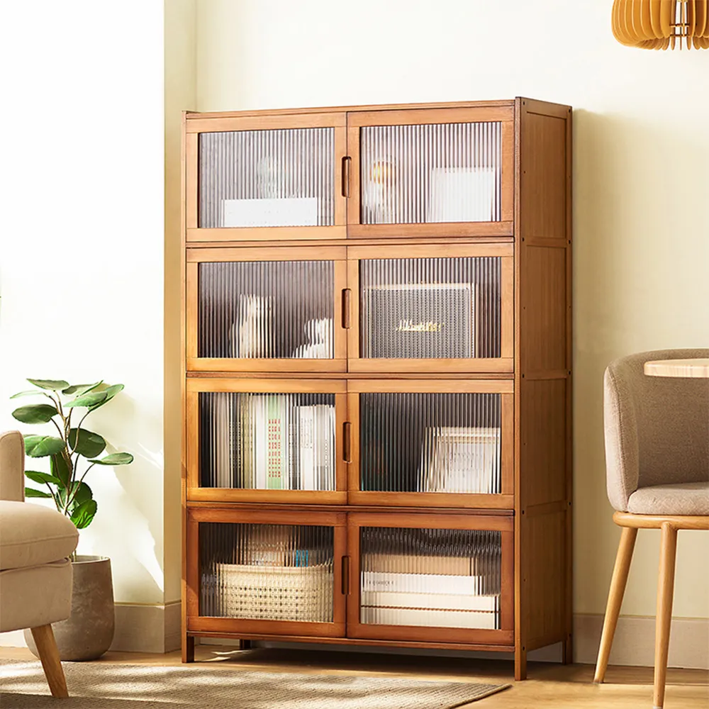 【HappyLife】楠竹對開門置物櫃/二層 (Y11094) 歷史價格詳細信息