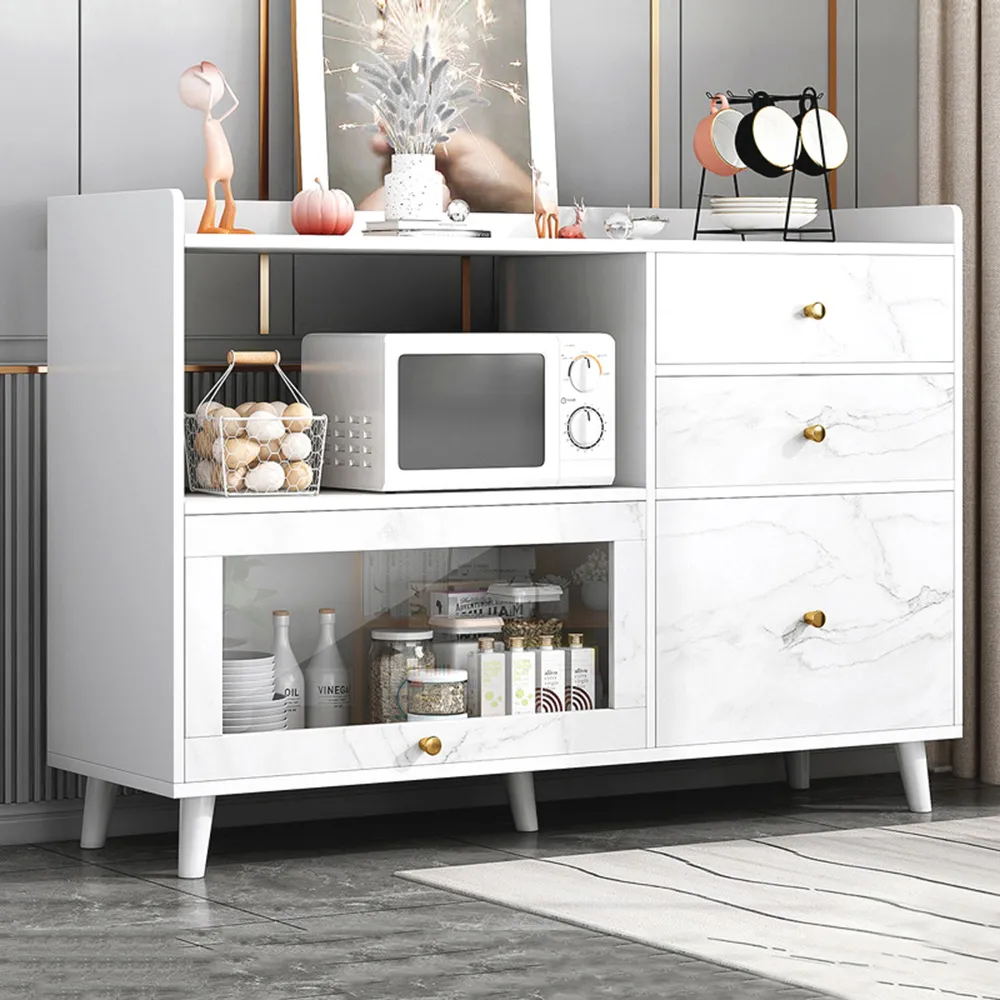 【HappyLife】歐風簡約雙門三抽/斗櫃/120cm (Y10714) 歷史價格詳細信息