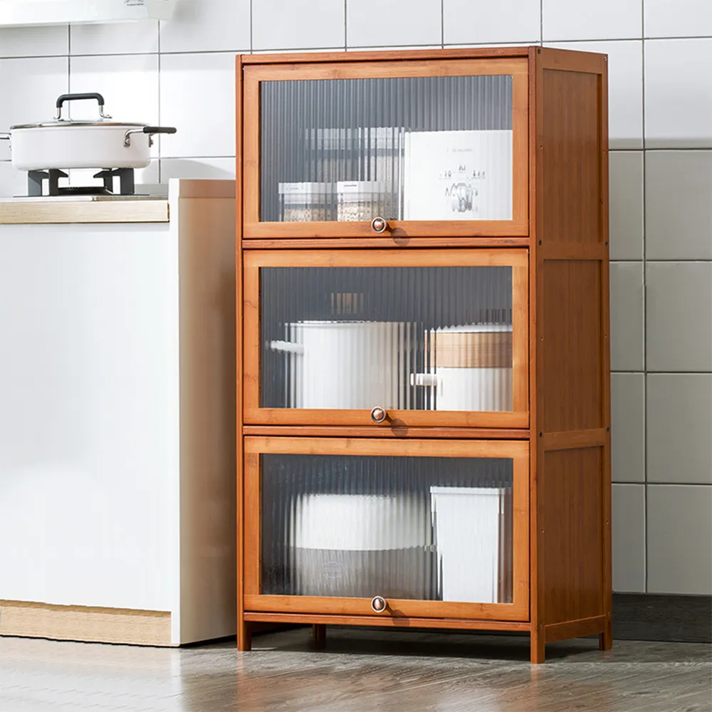 【HappyLife】楠竹製餐櫥長虹半開放式置物櫃 (Y11147) 歷史價格詳細信息