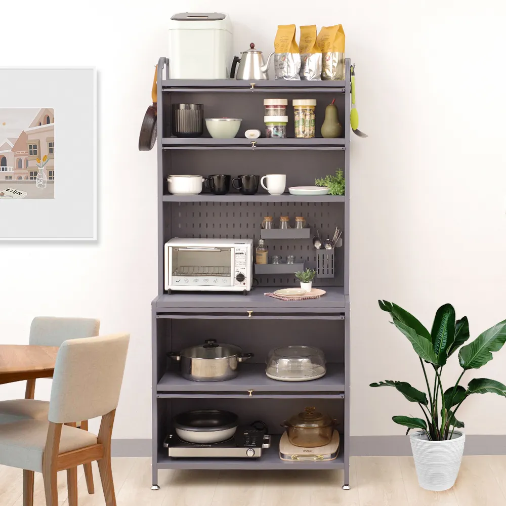 【HappyLife】餐廚收納洞洞櫃/六層80CM (Y11355) 歷史價格詳細信息