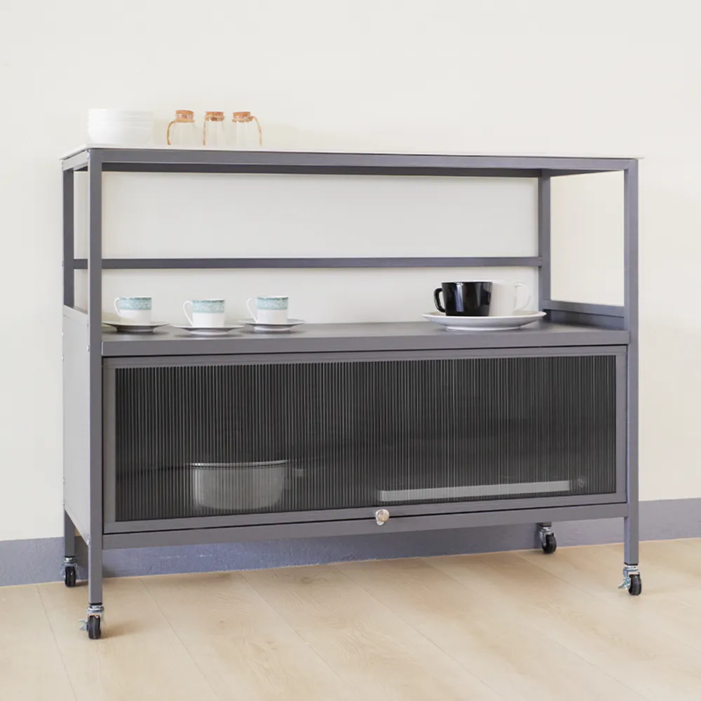 【HappyLife】防塵碳鋼翻門櫃 加寬款 六層80公分 Y11557(餐邊櫃 餐櫥櫃 廚房櫃子 餐具櫃 電器櫃 收納櫃) 歷史價格詳細信息