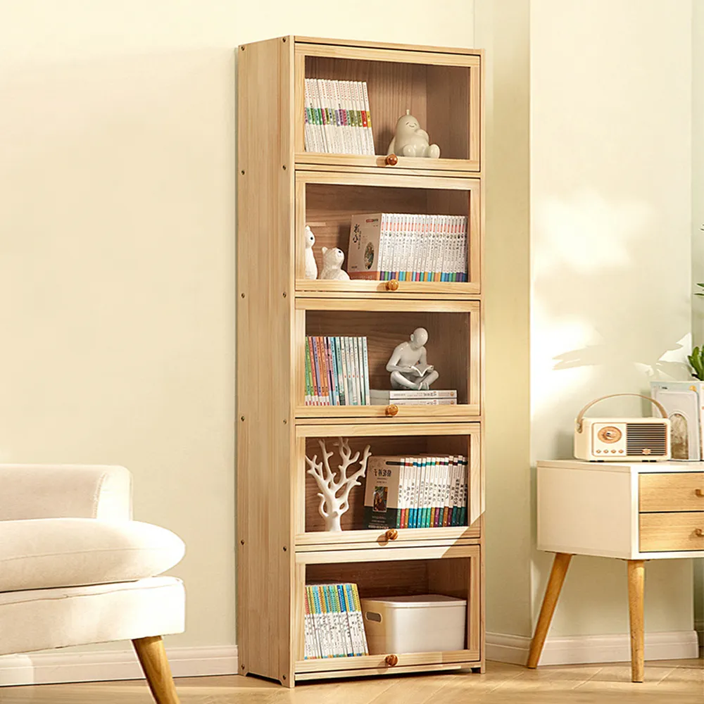 【HappyLife】原木翻門置物書櫃/五層80CM/附抽屜 (Y11292) 歷史價格詳細信息