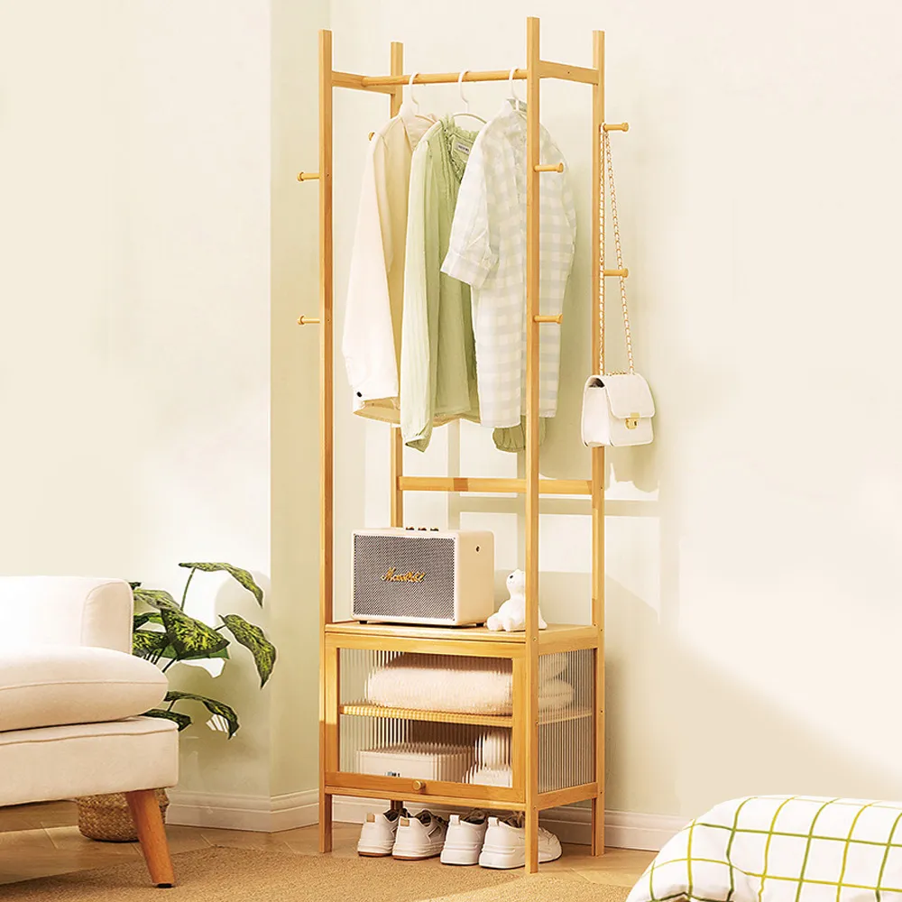 【HappyLife】楠竹製多功能衣帽架/長虹翻門/70CM (Y11142) 歷史價格詳細信息