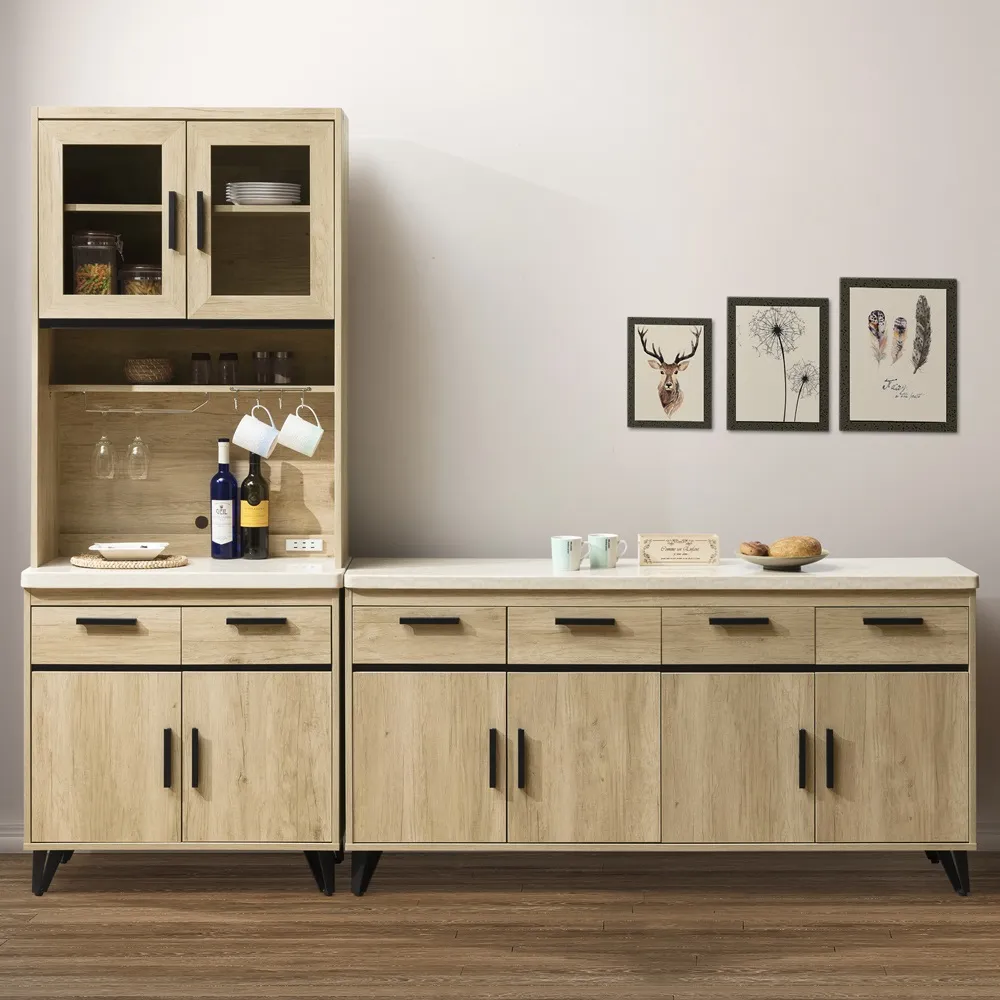 直人木業-NORTH楓木160公分天然原石廚櫃 歷史價格詳細信息