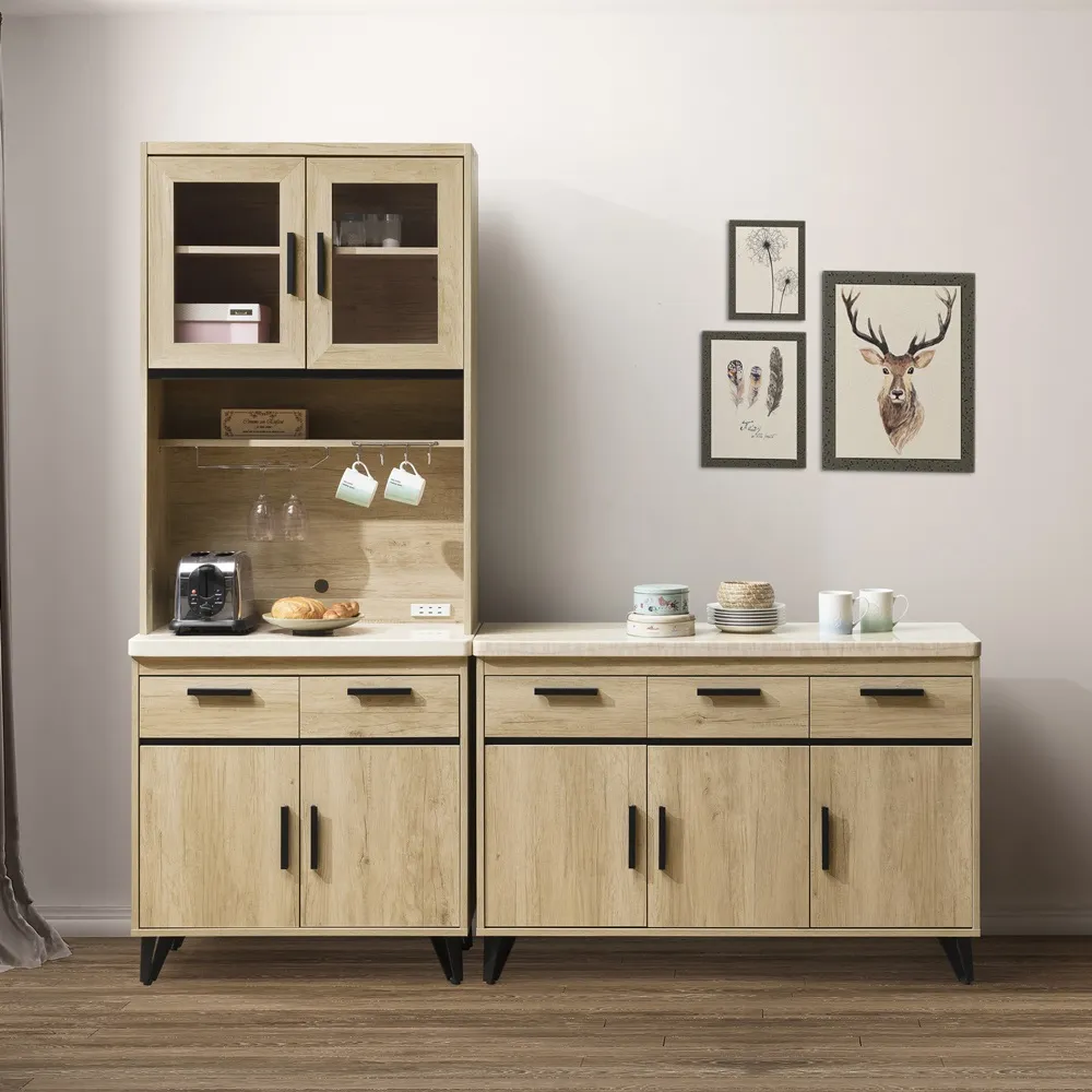 直人木業-NORTH楓木160公分天然原石廚櫃 歷史價格詳細信息