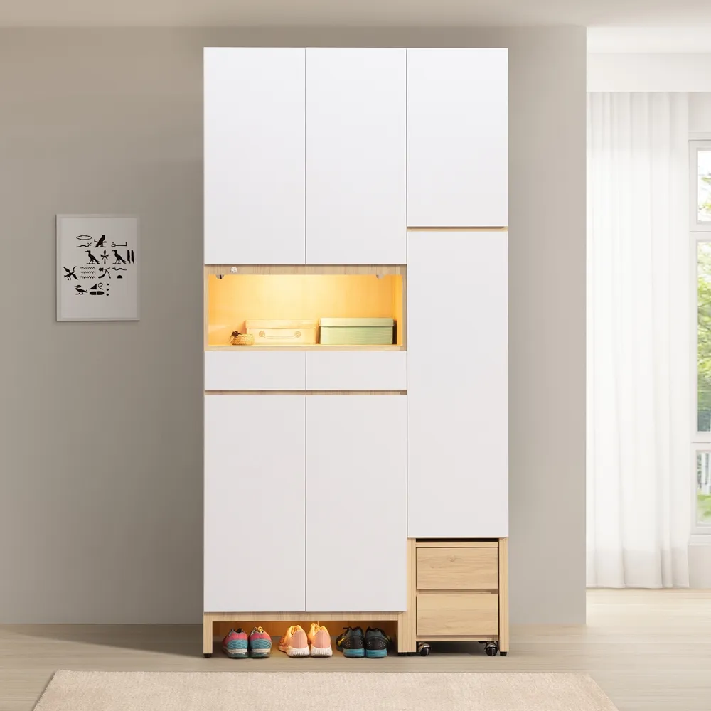 【直人木業】ELLIE 生活美學200cm玄關鞋櫃 歷史價格詳細信息