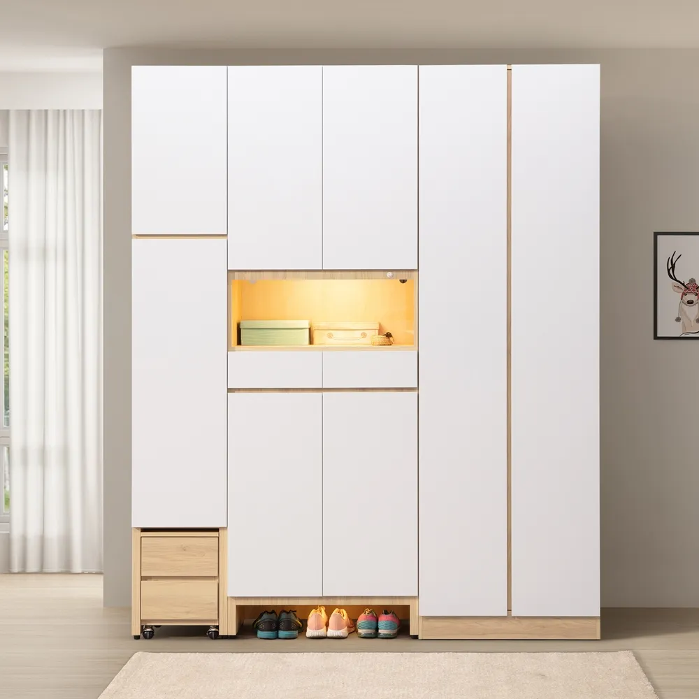 【直人木業】ELLIE 生活美學200cm玄關鞋櫃 價格比較,價格查詢,歷史價格詳細信息