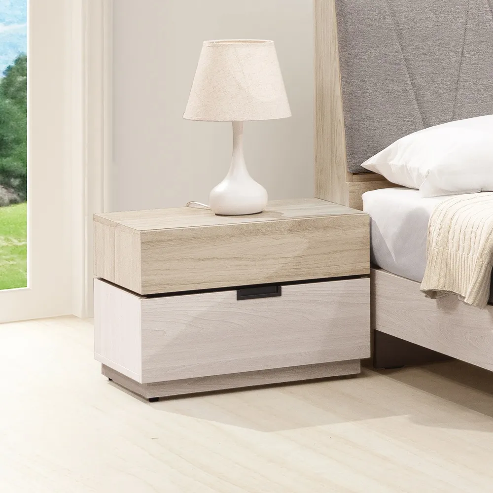 【直人木業】HANA日系平面附LED立式5尺雙人床組 歷史價格詳細信息