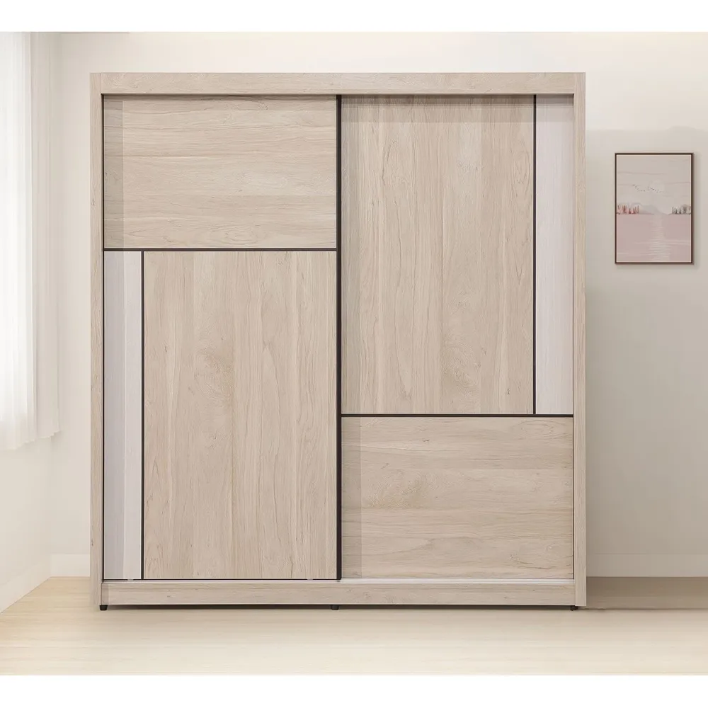 【直人木業】HANA日系平面附LED立式5尺雙人床組 歷史價格詳細信息