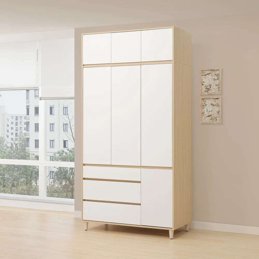 北歐白色衣櫥柜子簡約經濟型租房衣櫃出租屋儲物櫃臥室收納櫃 歷史價格詳細信息